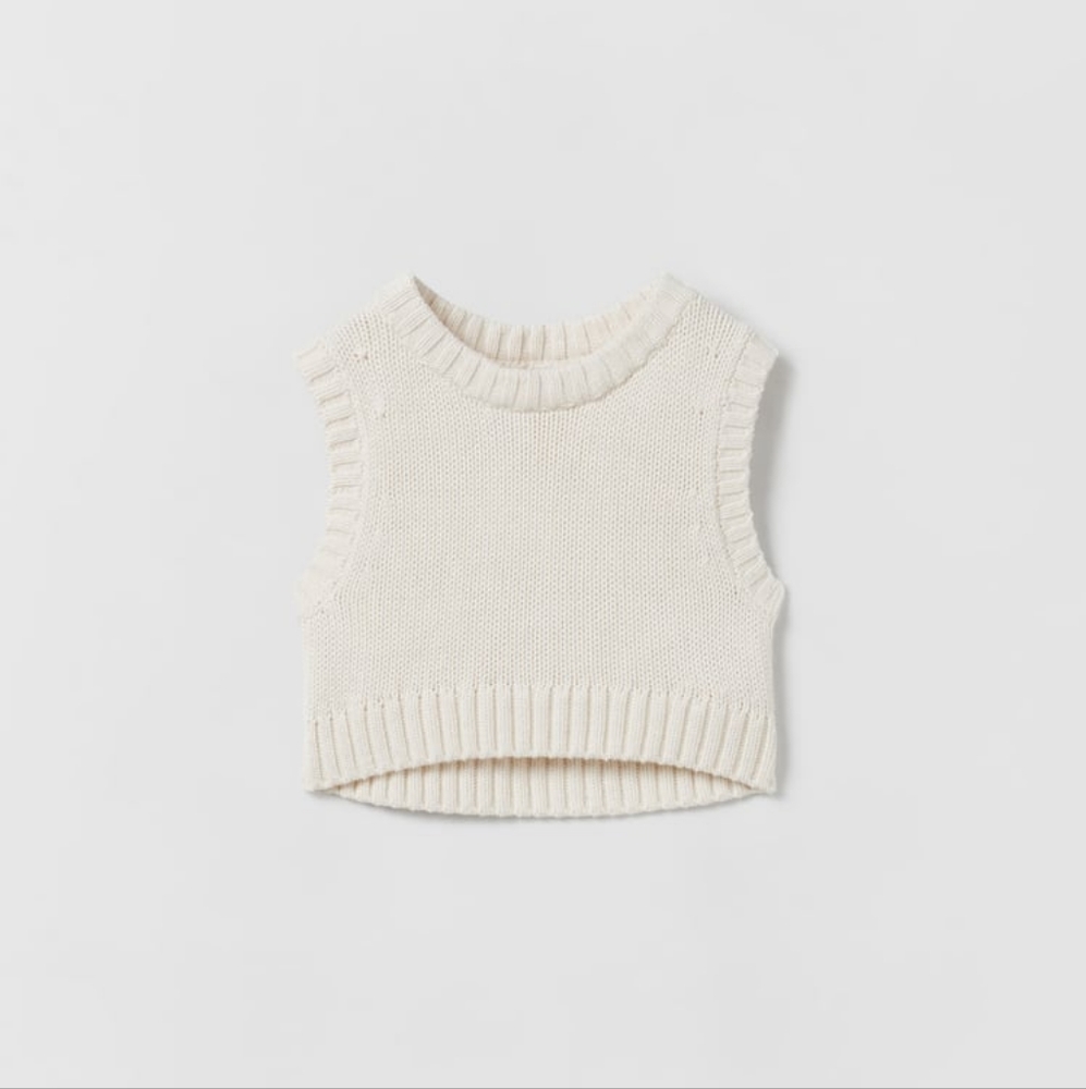 NWT Knit Zara Crop Vest